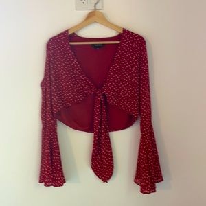 Long Sleeve Flare Wrap